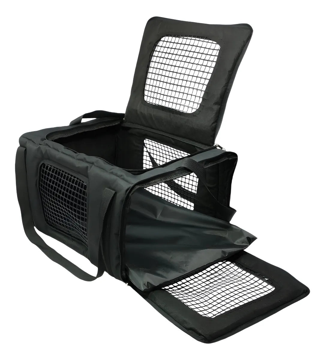 Bolso Transportador 44x30x23 Cabina Avión Aerolíneas Mascota Premium Negro 44x30x23cm
