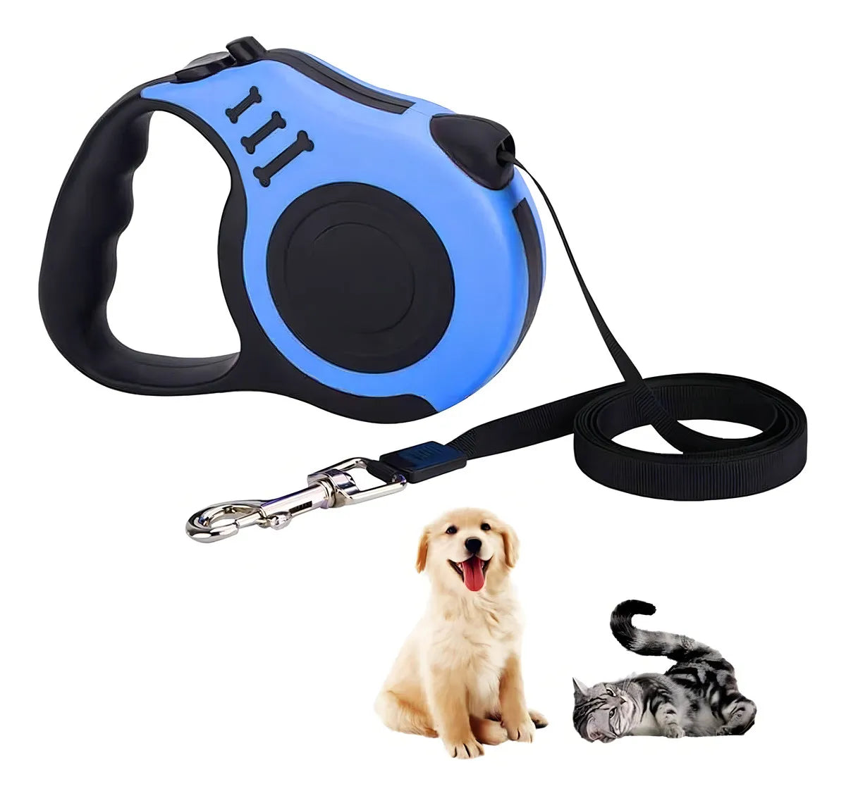 Correa Extensible Retráctil Para Perros 5mts Hasta 30kgs Color