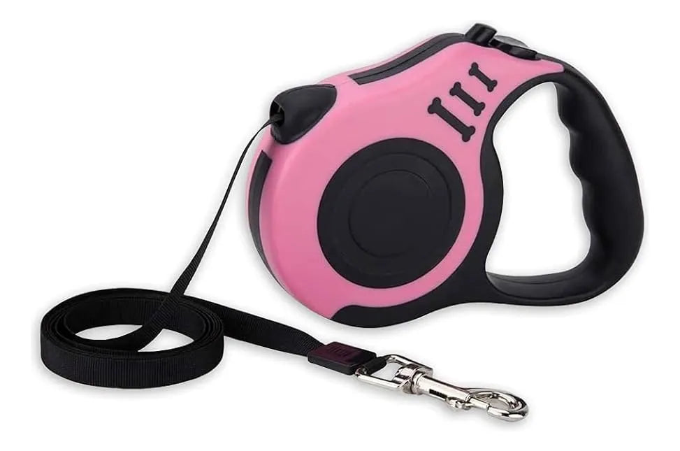 Correa Extensible Retráctil Para Perros 5mts Hasta 30kgs Color
