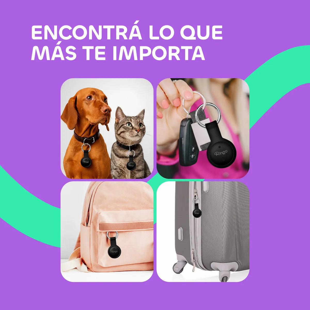 Ringo Tag Rastreador Gps Android P/ Mascotas + Funda